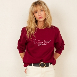Sweat Bordeaux Chat-iguée FAUBOURG54 FEMME Sweat Bordeaux Chat-iguée FAUBOURG54 FEMME
