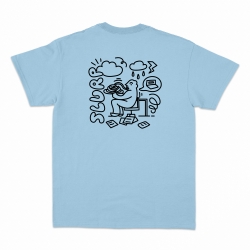 T-shirt  monsieur spaghetti bleu homme Faubourg 54