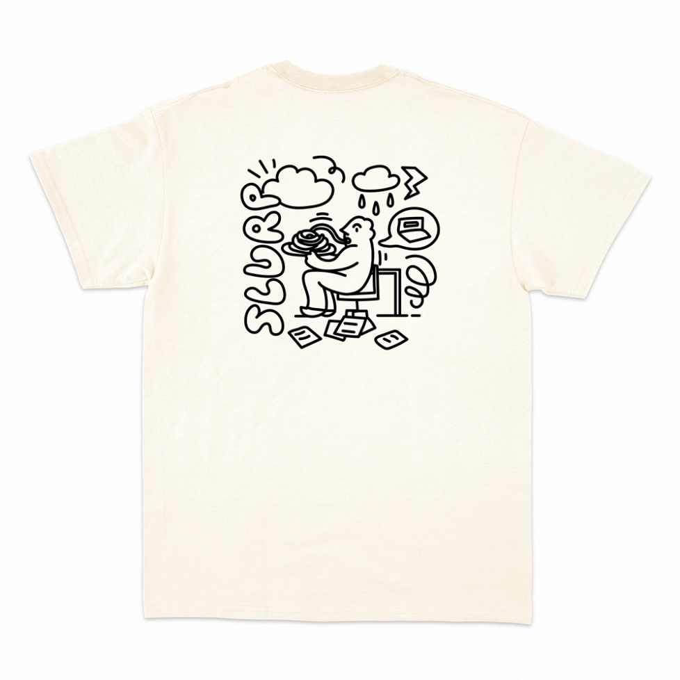 T-shirt  monsieur spaghetti crème homme Faubourg 54