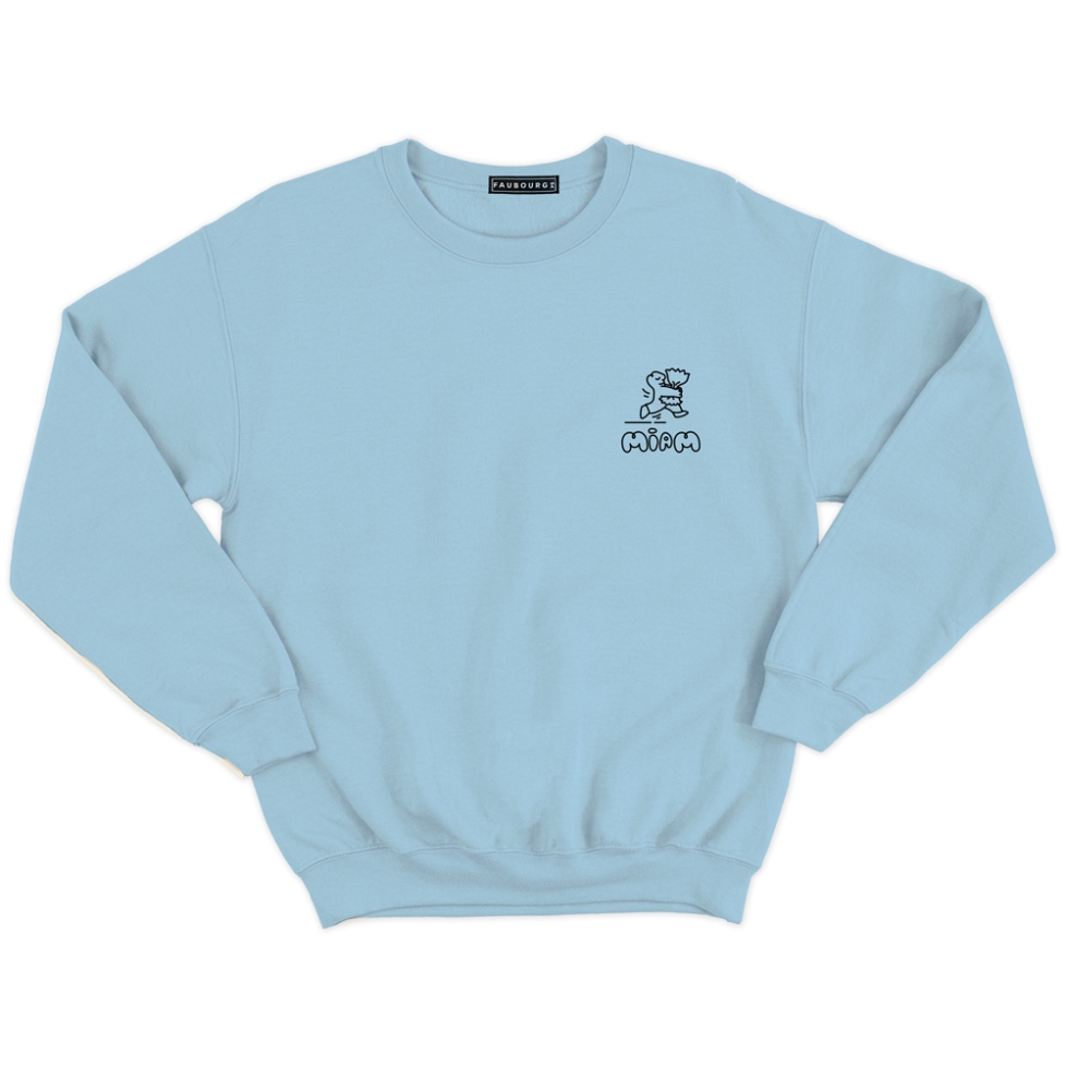 sweat  monsieur farfalle bleu homme Faubourg 54
