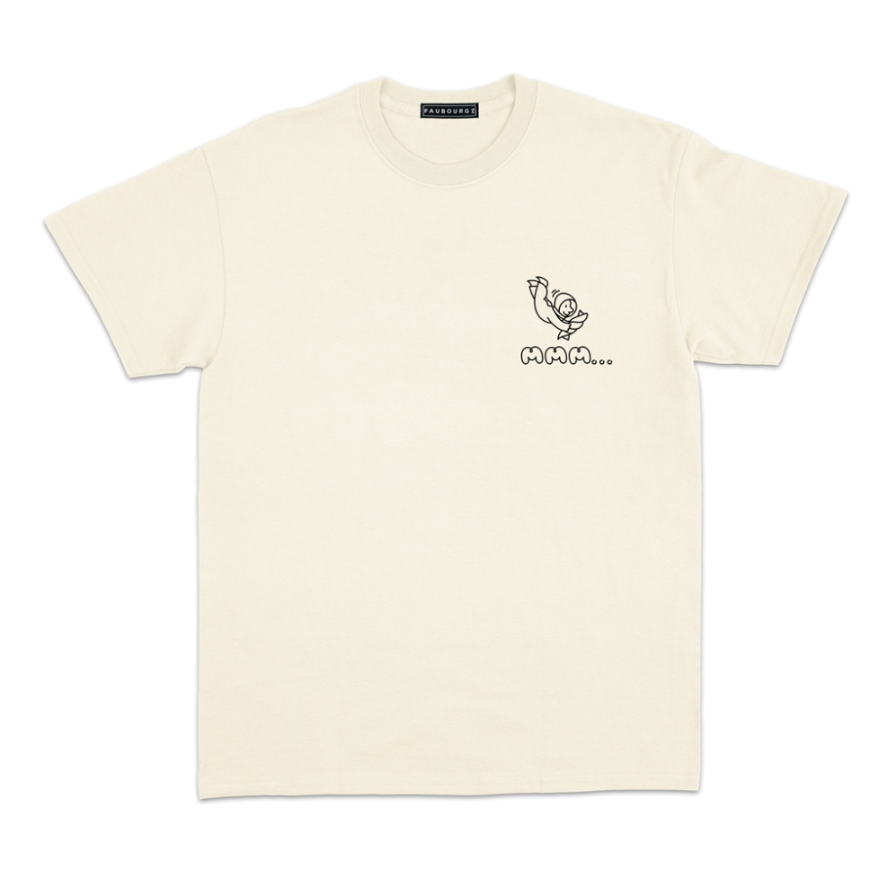 T-shirt Monsieur Fusilli Faubourg54 Homme crème