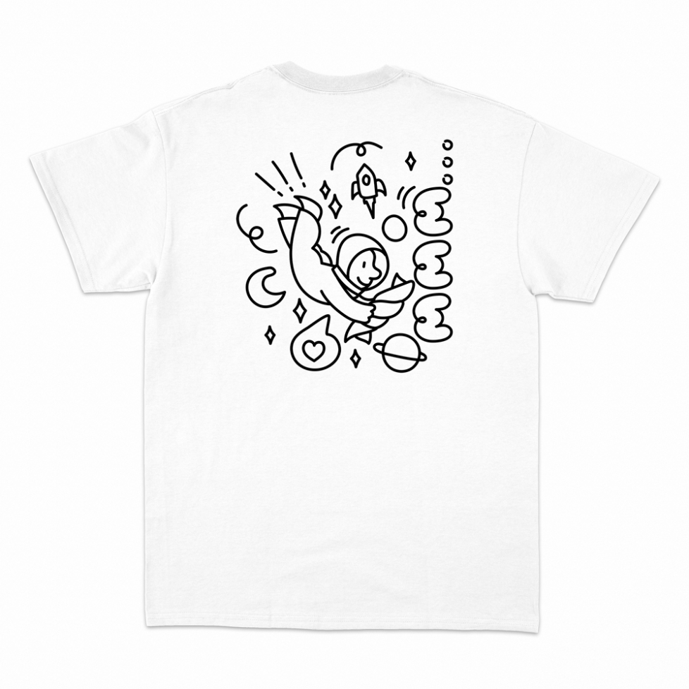 T-shirt Monsieur Fusilli Faubourg54 Homme blanc
