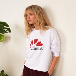 Sweat Blanc Acceleracoeur FAUBOURG54 FEMME Sweat Blanc Acceleracoeur FAUBOURG54 FEMME