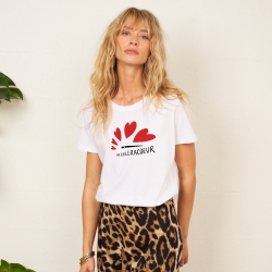 T-shirt Blanc Acceleracoeur FAUBOURG54 FEMME
