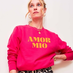 Sweat Fucshia Amor Mio