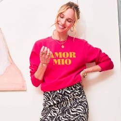 Sweat Fucshia Amor Mio