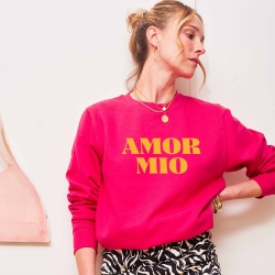 Sweat Fucshia Amor Mio