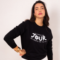Sweat Noir Le Premier Jour by LesFutiles