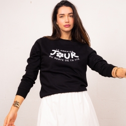 Sweat Noir Le Premier Jour by LesFutiles