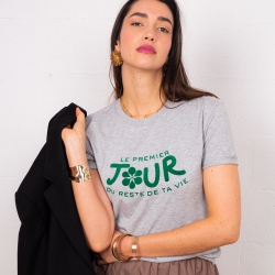 T-shirt Gris Le Premier Jour by LesFutiles