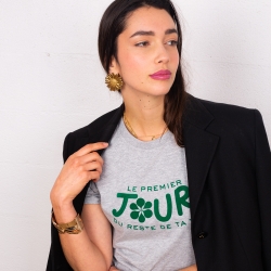 T-shirt Gris Le Premier Jour by LesFutiles