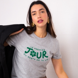 T-shirt Gris Le Premier Jour by LesFutiles