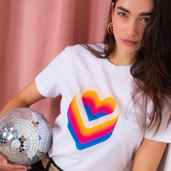 T-shirt Blanc Discoeur