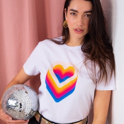 T-shirt Blanc Discoeur