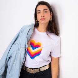 T-shirt Blanc Discoeur