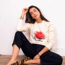 Sweat Crème Ti Amo Ti Odio
