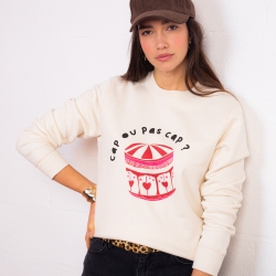 Sweat Crème Jeux d'Enfant
