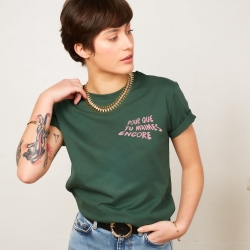 T-Shirt Vert Bouteille Aline by TrendyEmma