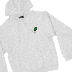 sweat capuche gris homme i olive you Faubourg 54