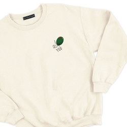 sweat homme crème i olive you Faubourg 54