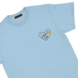 t-shirt bleu ciel homme i l'oeuf you Faubourg 54