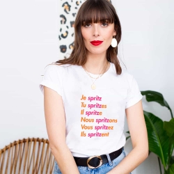 Pack 2 T-Shirts Blanc Spritzer Femme et Homme