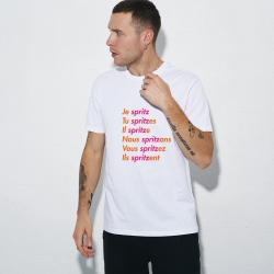 Pack 2 T-Shirts Blanc Spritzer Femme et Homme