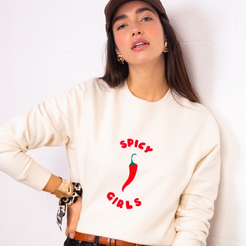 Sweat Crème Spicy Girls collection NOSTALGIA
