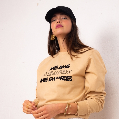 Sweat Nude Mes Amis Mes Amours by LesFutiles collection NOSTALGIA