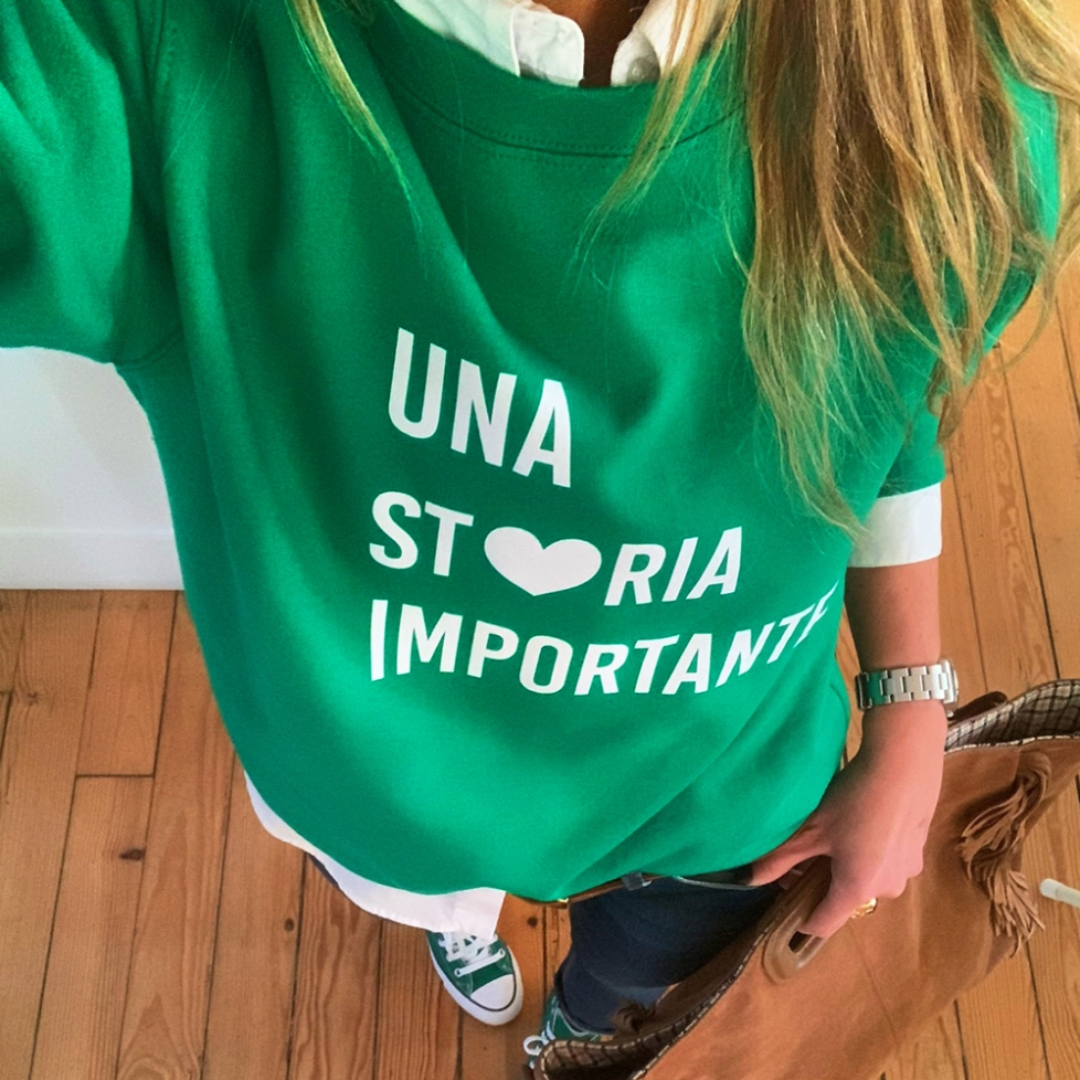 Sweat Vert Storia Importante by LesFutiles