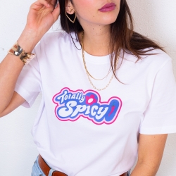T-shirt Blanc Totally Spicy by LesFutiles
