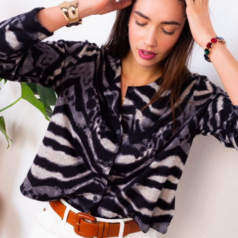 Cardigan Antoine Zèbre collection NOSTALGIA