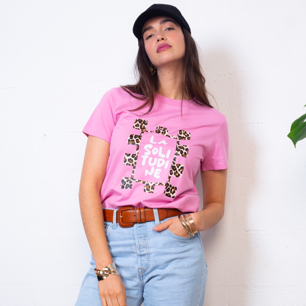 T-shirt Rose La Solitudine