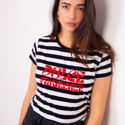 T-shirt Coco Noir Dolce Farniente by LesFutiles