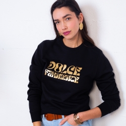 Sweat Noir Dolce Farniente