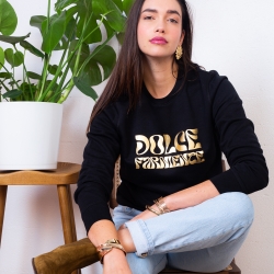 Sweat Noir Dolce Farniente