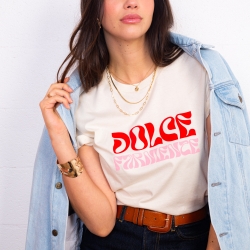T-shirt Crème Dolce Farniente
