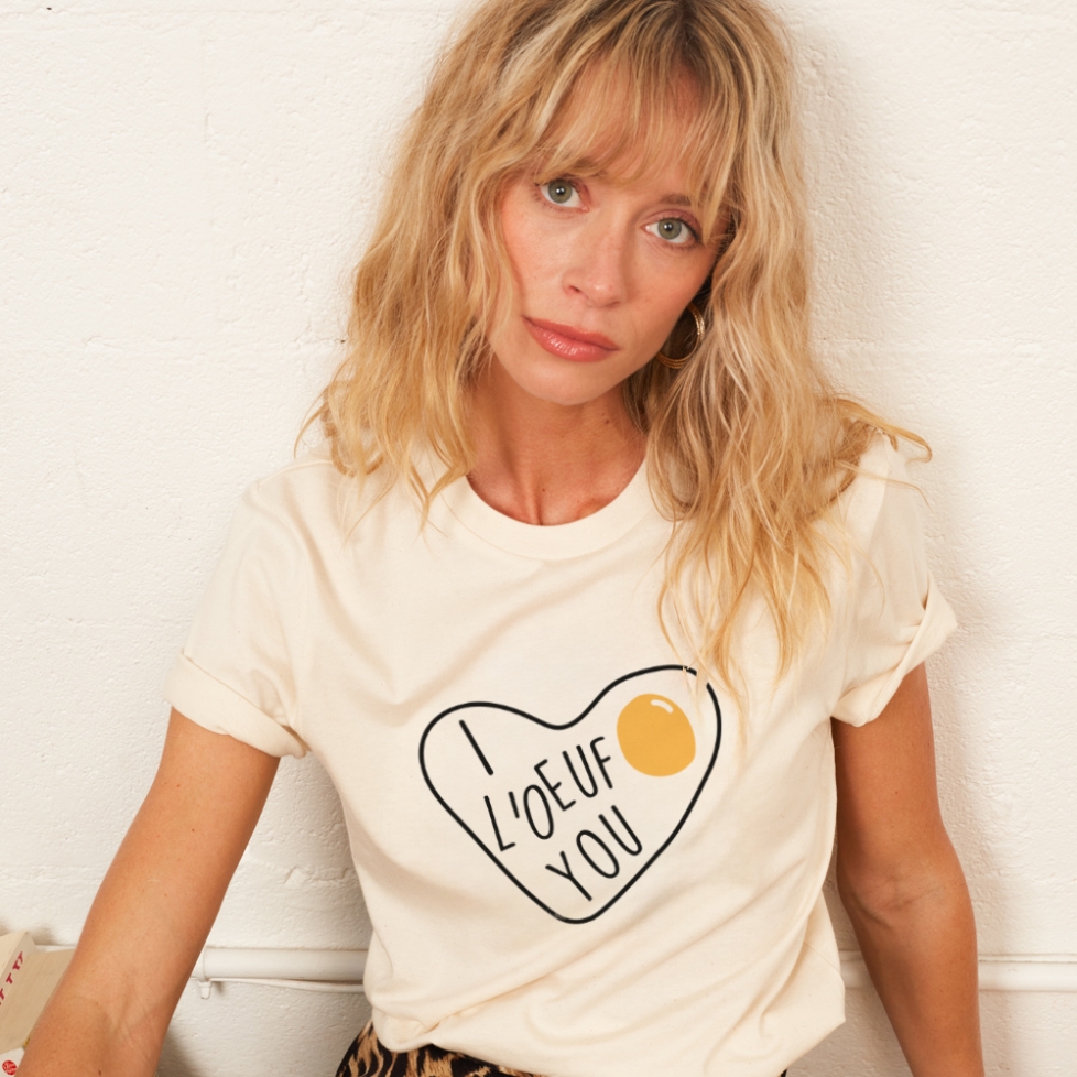 T-shirt Crème I l'Oeuf You