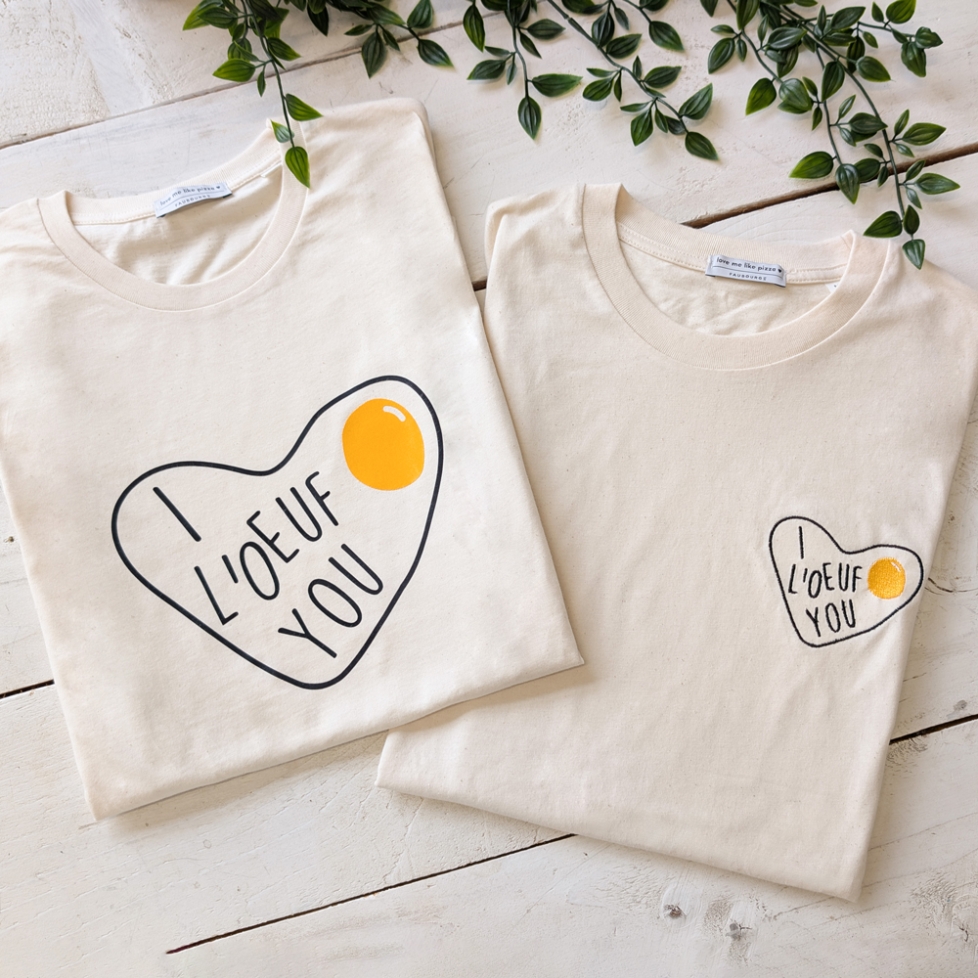 Pack T-shirt I L'Oeuf You Femme et Homme