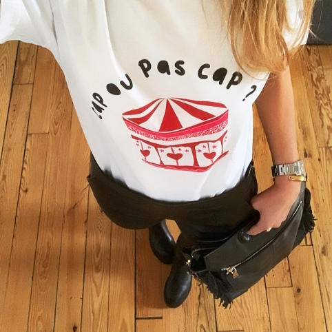 T-shirt Blanc Jeux d'Enfant by LesFutiles collection NOSTALGIA