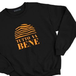 sweat noir tutto va bene homme