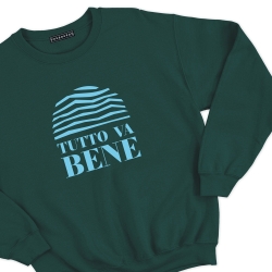 sweat vert tutto va bene homme