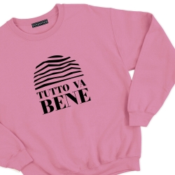 sweat rose tutto va bene homme