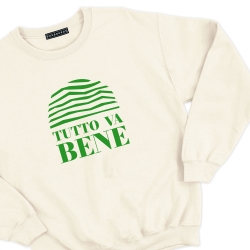 sweat creme tutto va bene homme