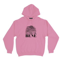 sweat capuche rose tutto va bene homme
