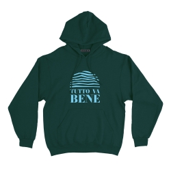 sweat capuche vert tutto va bene homme