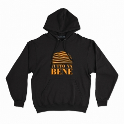 sweat capuche noir tutto va bene homme