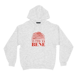 sweat capuche gris tutto va bene homme