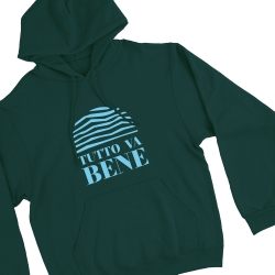 sweat capuche vert tutto va bene homme