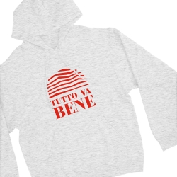 sweat capuche gris tutto va bene homme